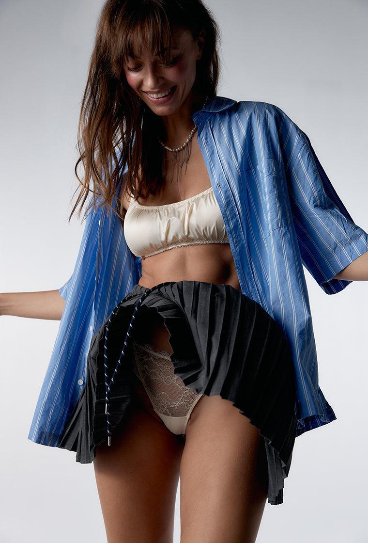 Bralette Balconette Peony - Cream-Black Limba