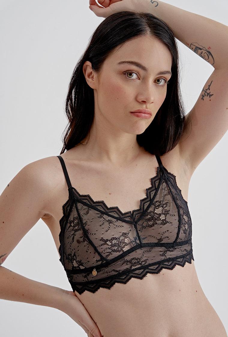 Bralette Carvi - Black-Black Limba