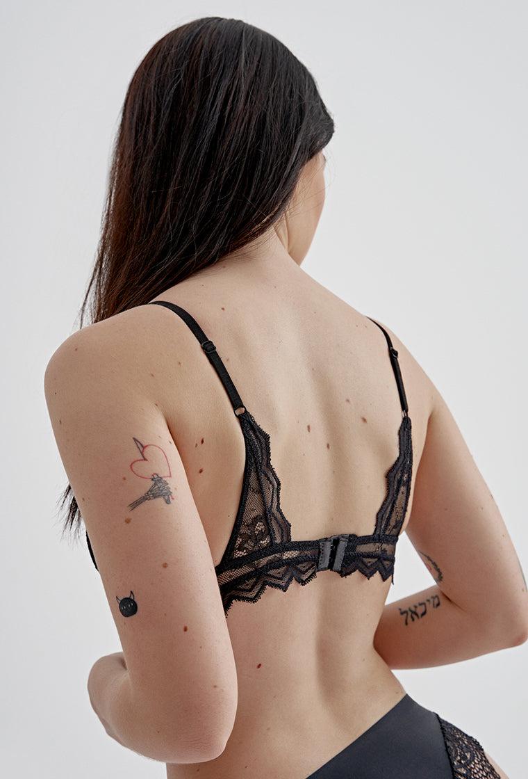Bralette Carvi - Black-Black Limba