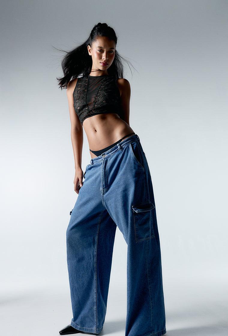 Bralette Crop top Fawn - Black-Black Limba