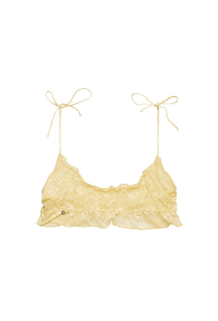 Bralette Crop top Louis - Banana-Black Limba