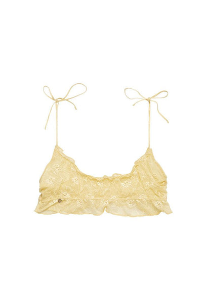 Bralette Crop top Louis - Banana-Black Limba