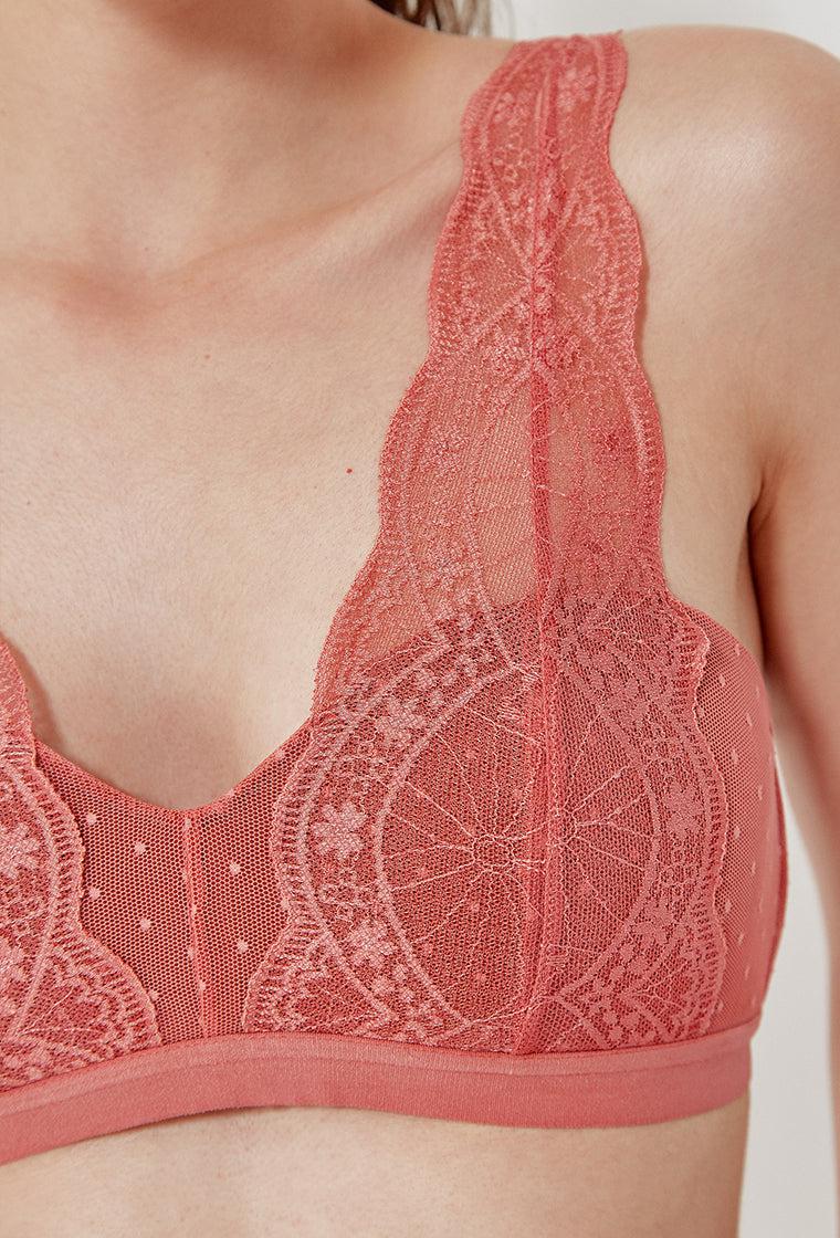 Bralette Elane - Faded rose-Black Limba