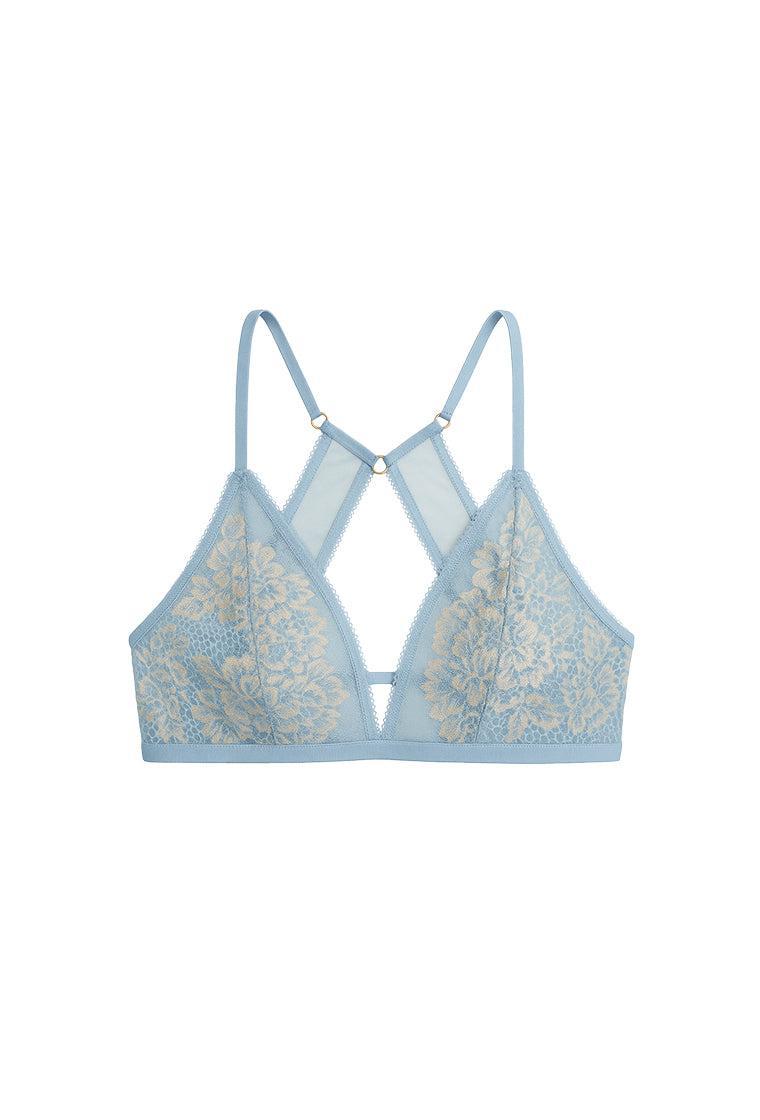 Bralette Halter Avery - Iris Blue-Black Limba