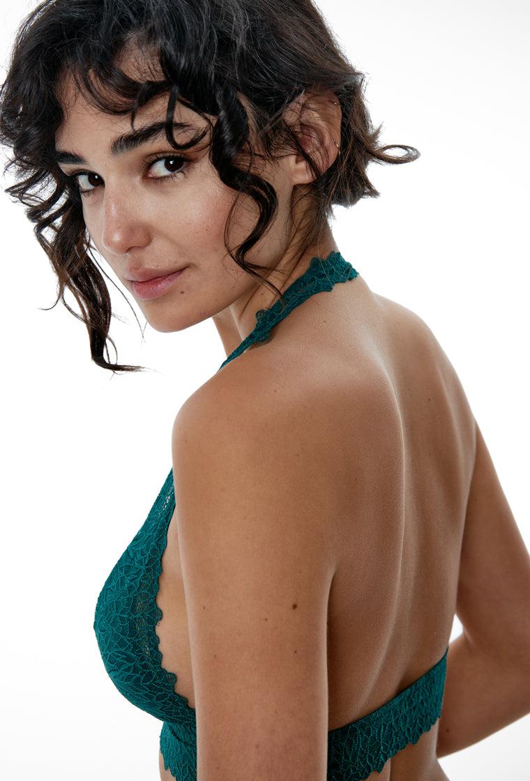 Bralette Halter Baker - Aventurine-Black Limba