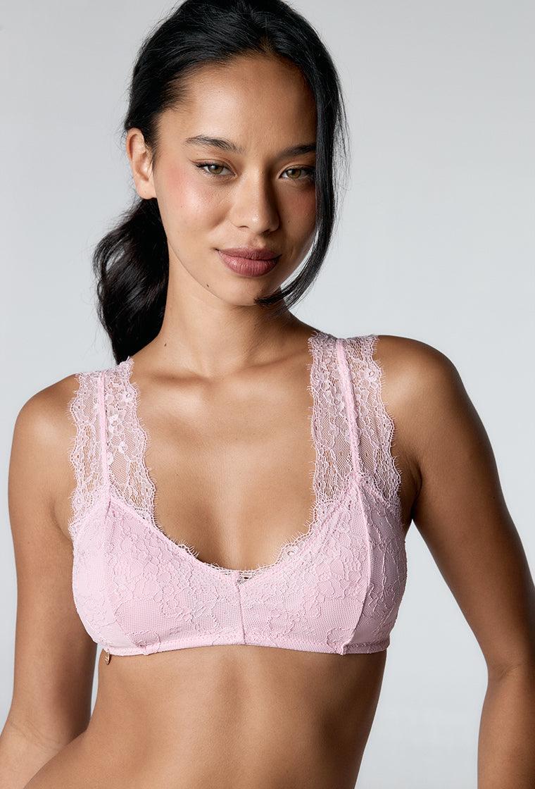 Bralette Halter Dulcet - Soft pink-Black Limba