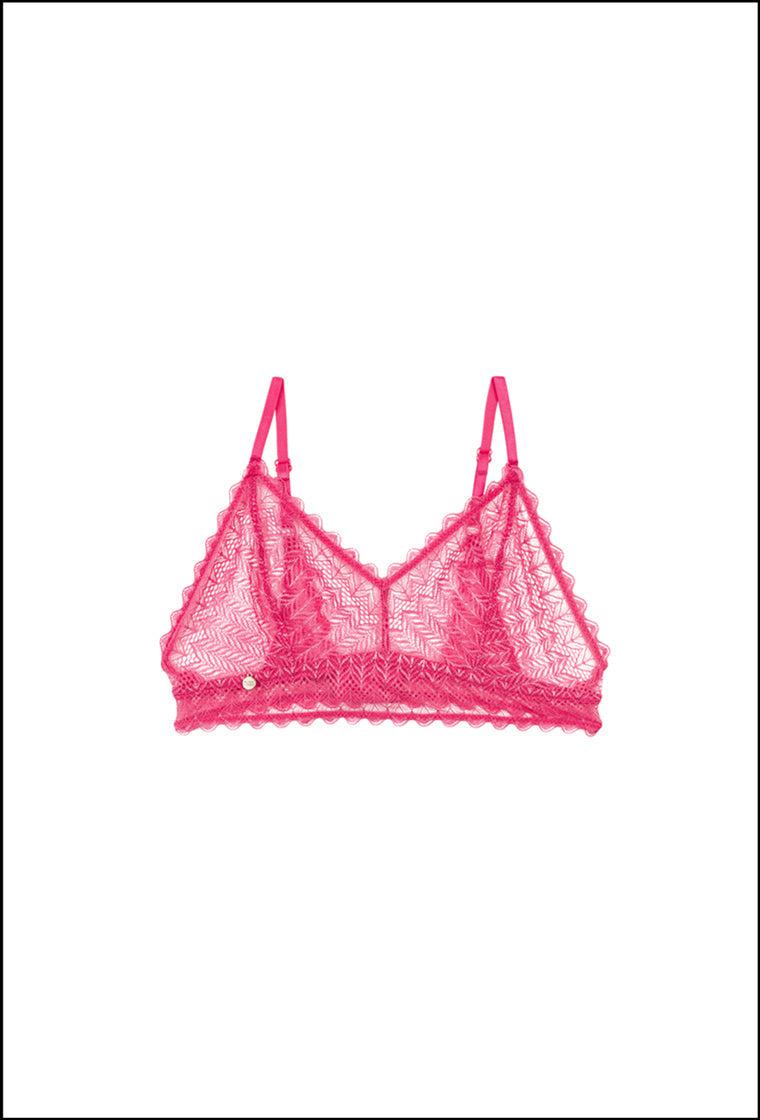 Bralette Subiu - Fandango Pink-Black Limba