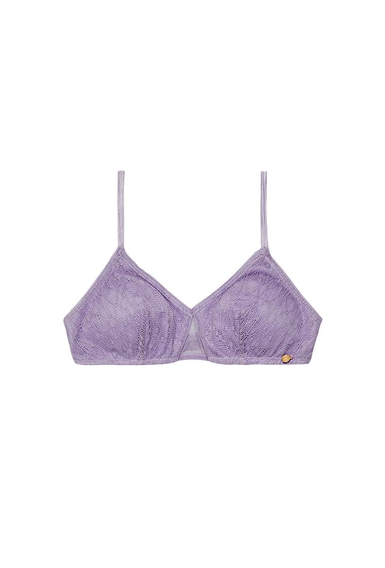 Bralette Triangular Mallo - Regal orchid-Black Limba