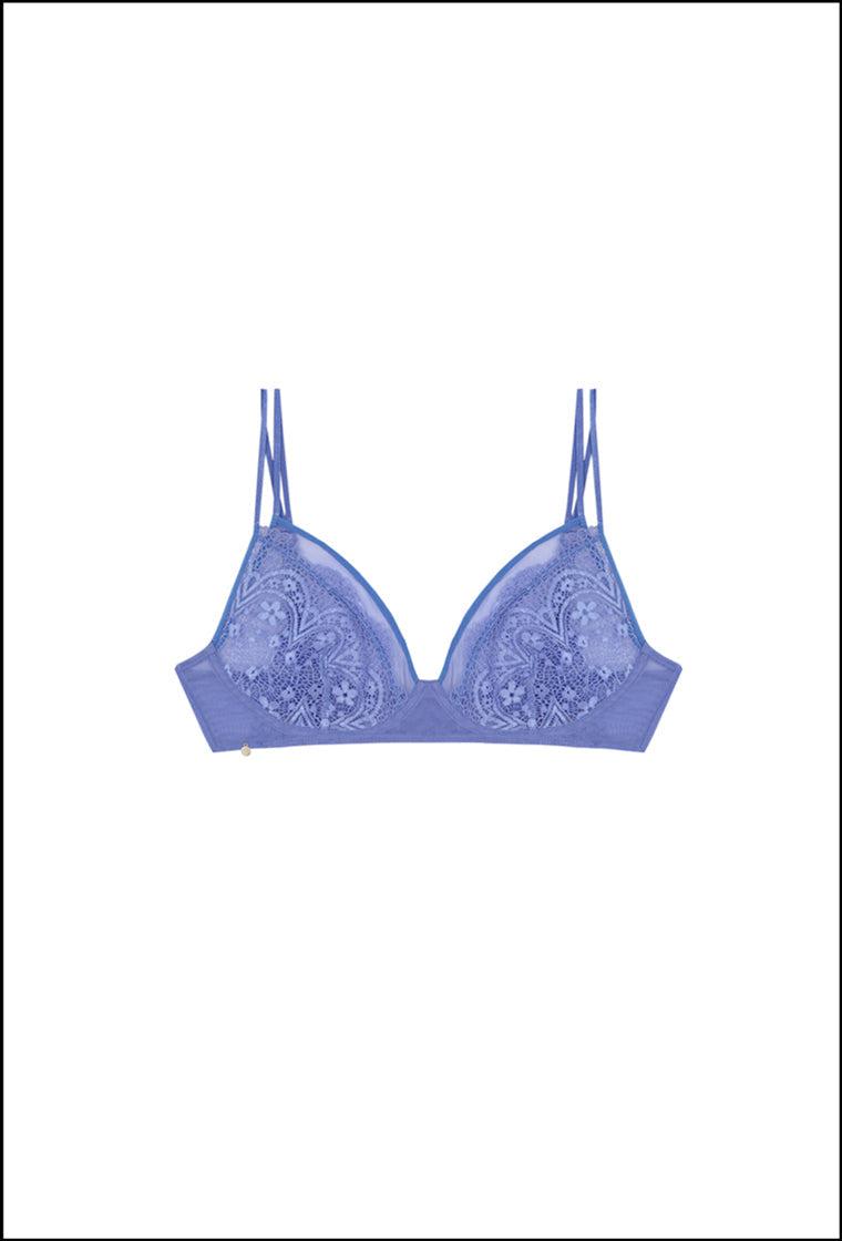 Bralette balconette Charm - Very Peri-Black Limba