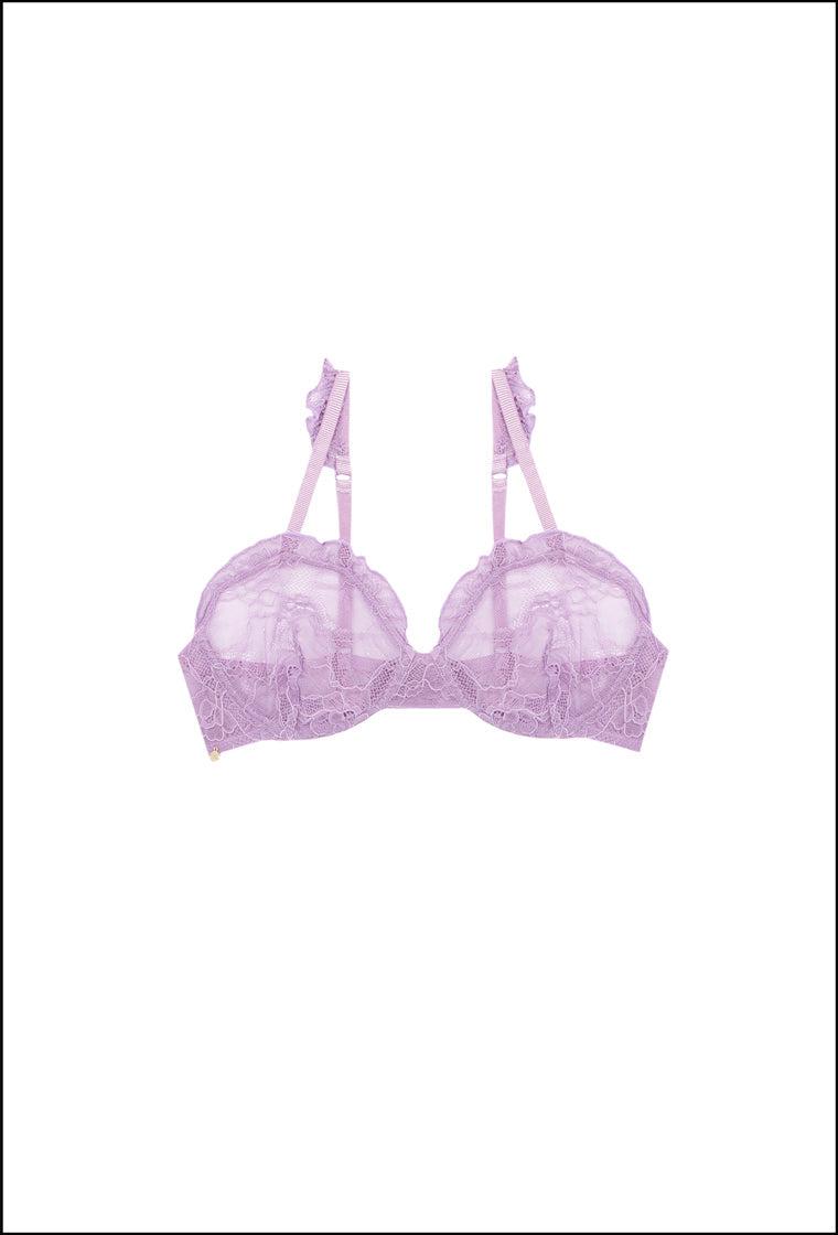 Bralette balconette Frilly - Orchid-Black Limba