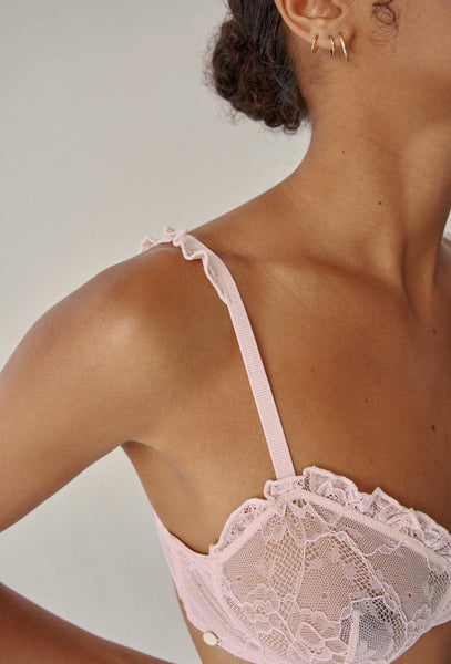 Bralette balconette Frilly - Peony-Black Limba