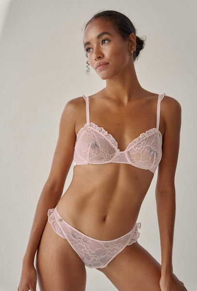 Bralette balconette Frilly - Peony-Black Limba