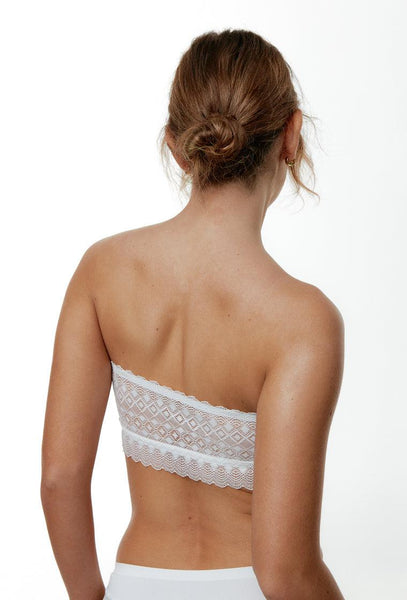 Bralette bandeau Ada - White-Black Limba