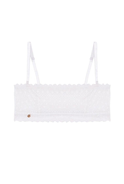 Bralette bandeau Ada - White-Black Limba