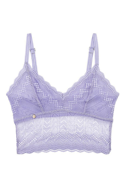 Bralette crop top Haji - Lavender-Black Limba