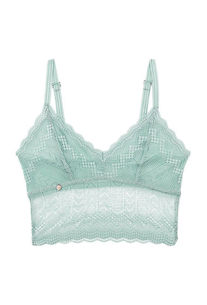 Bralette crop top Haji - Mint-Black Limba
