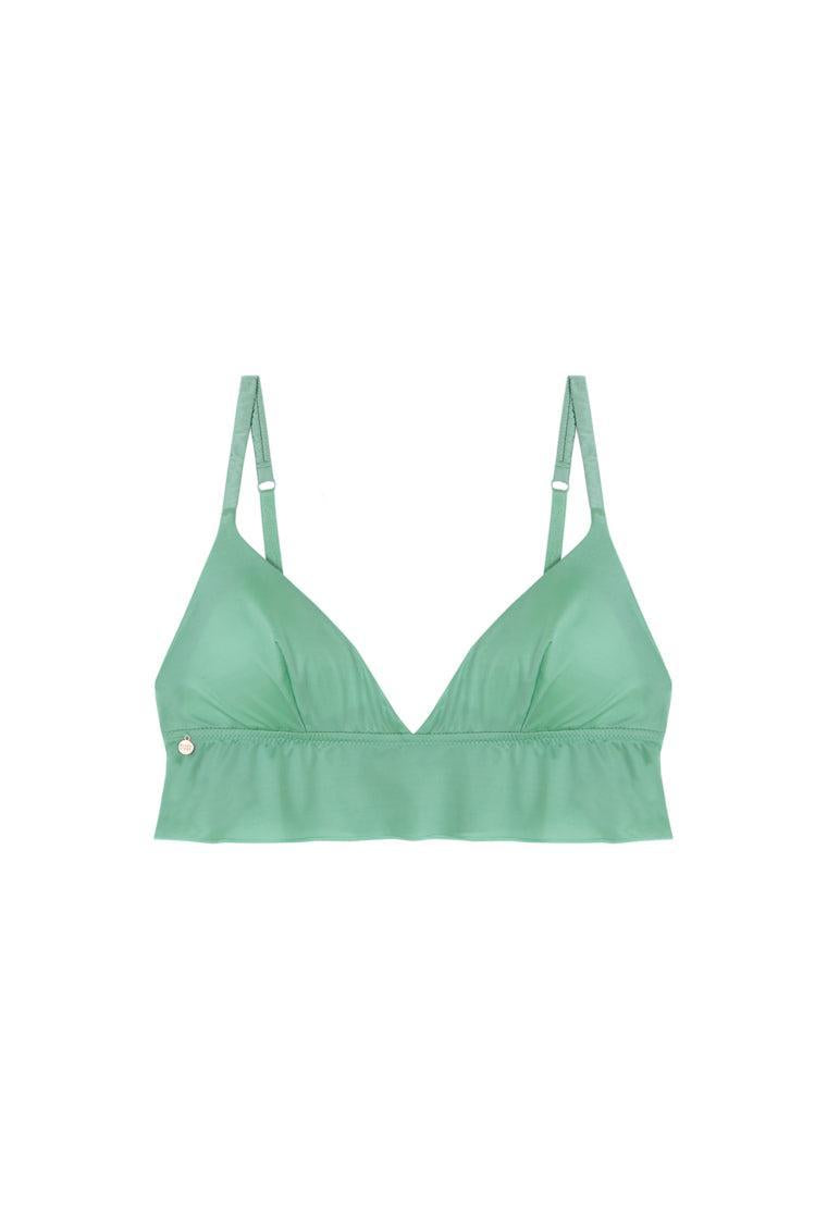 Bralette crop top Malala - Sage-Black Limba