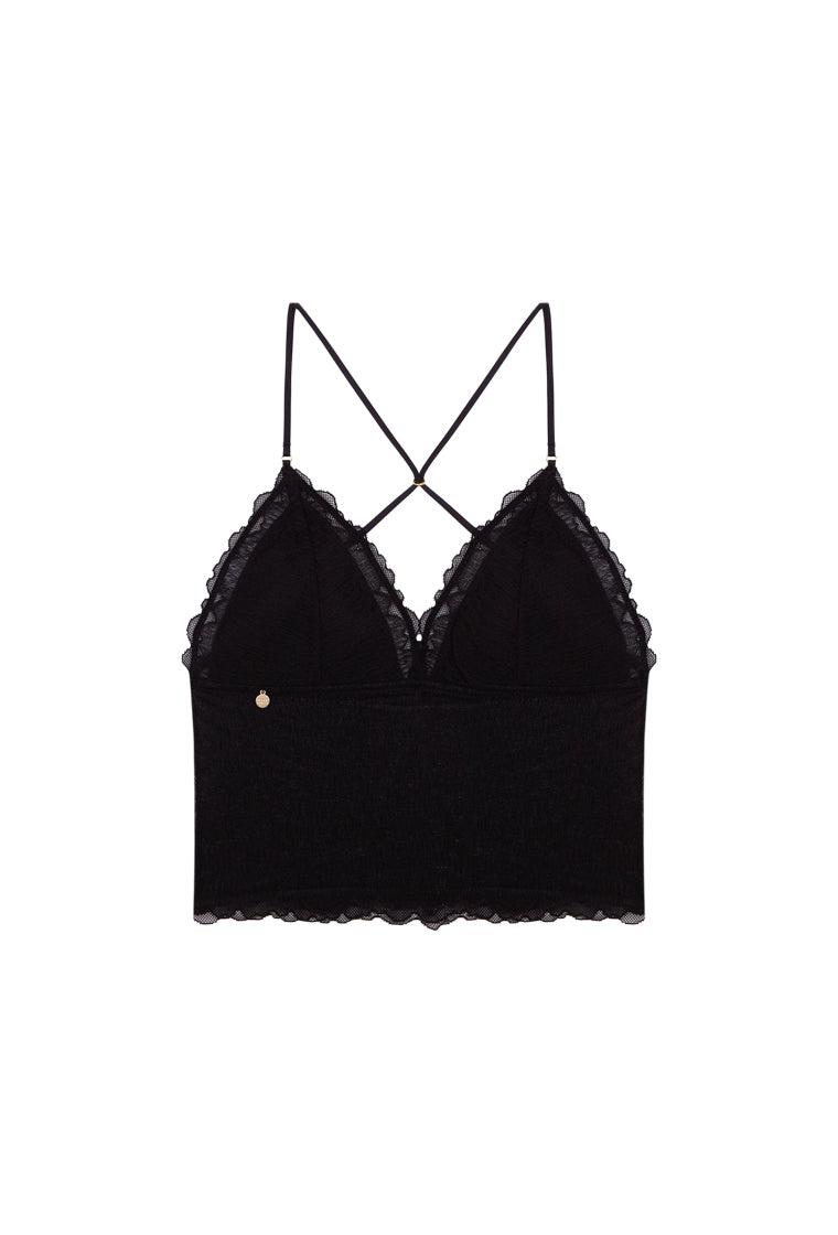 Bralette crop top Nubia - Black-Black Limba