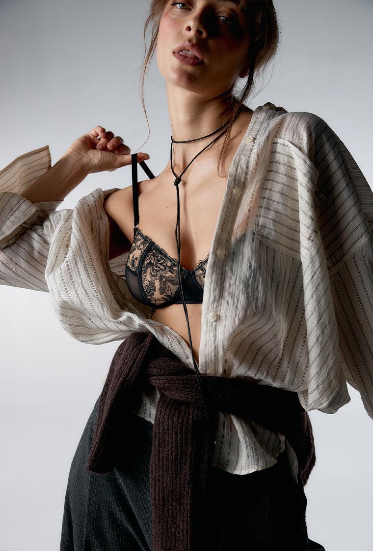 Bralette falso aro Dusk - Black-Black Limba