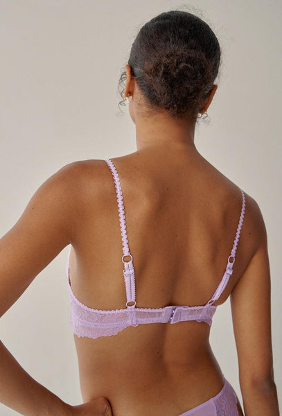 Bralette halter Airy - Orchid-Black Limba
