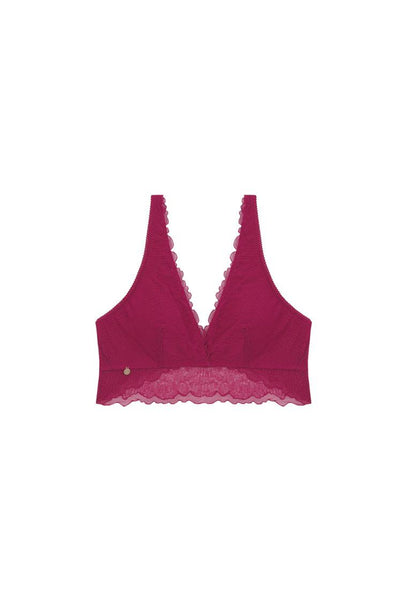 Bralette halter Atacama - Fucsia-Black Limba