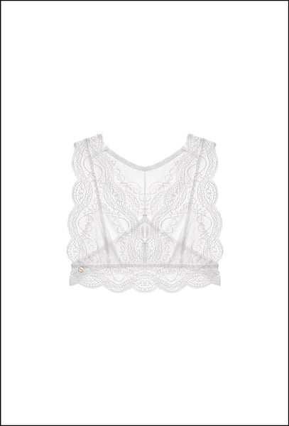 Bralette halter Brave Anaconda - Blanco-Black Limba