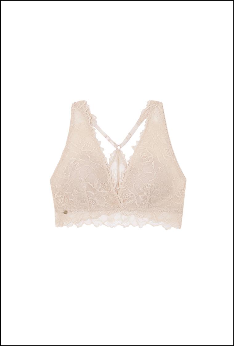 Bralette halter Cherish - Peony-Black Limba