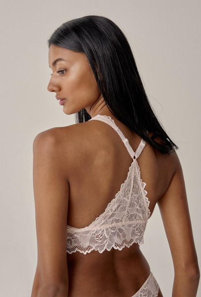 Bralette halter Cherish - Peony-Black Limba