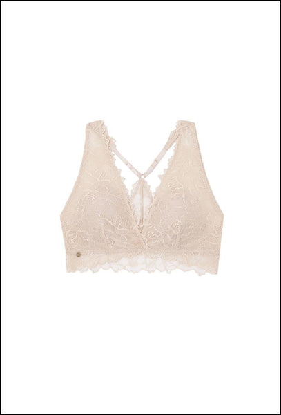 Bralette halter Cherish - Peony-Black Limba