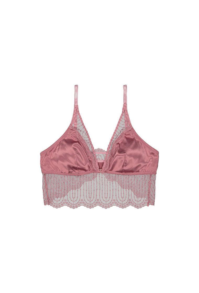 Bralette halter Liora - Dusty rose-Black Limba