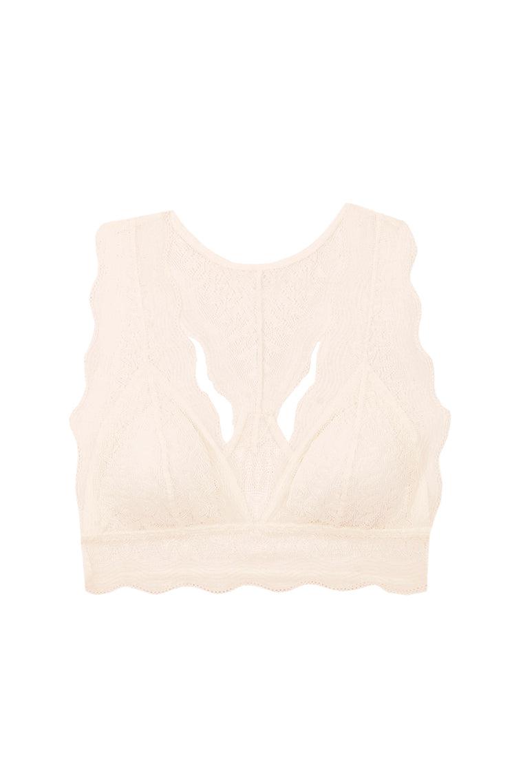 Bralette halter Marie - Cream-Black Limba