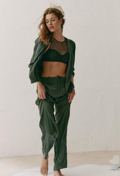 Bralette halter Orion - Black-Black Limba