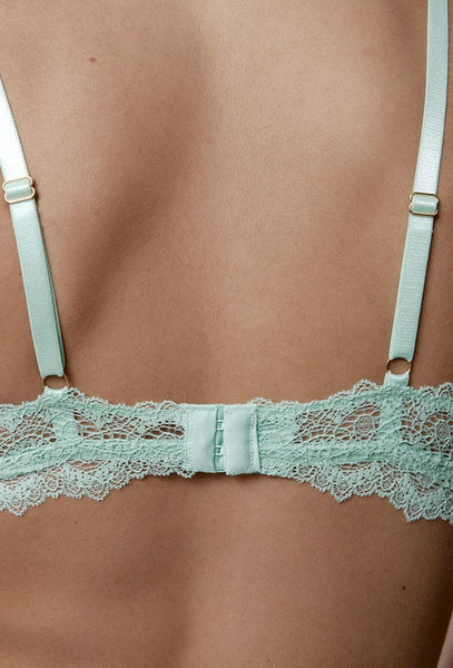 Bralette triangular Agatha - Green-Black Limba