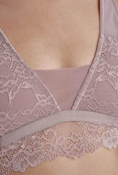 Bralette triangular Baku - Tan-Black Limba