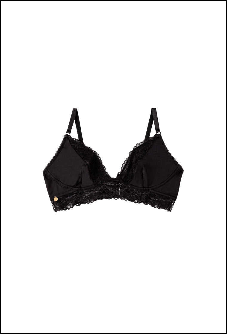 Bralette triangular Erie - Black-Black Limba