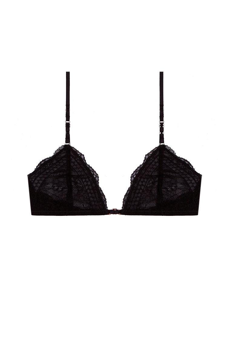 Bralette triangular Hedy - Black-Black Limba