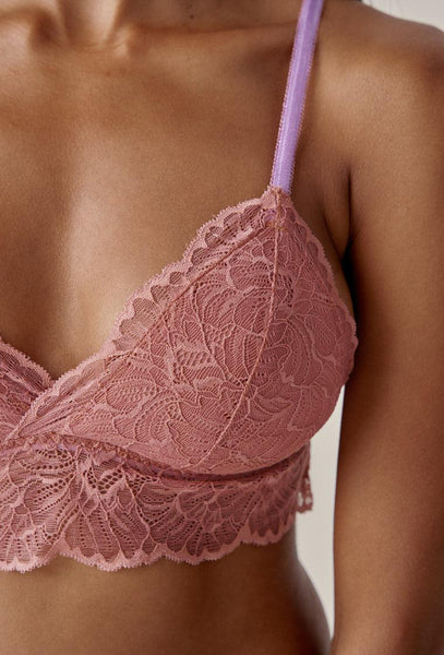 Bralette triangular Jolly - Ash Rose-Black Limba