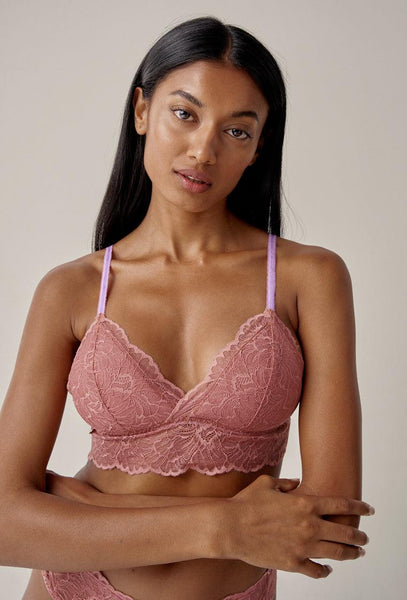 Bralette triangular Jolly - Ash Rose-Black Limba