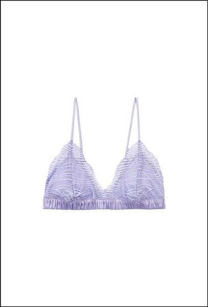 Bralette triangular Litzia - Lavender-Black Limba