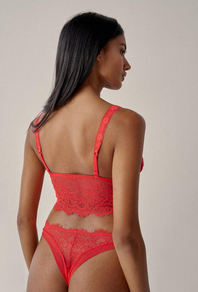 Bralette triangular Revel - Racing Red-Black Limba