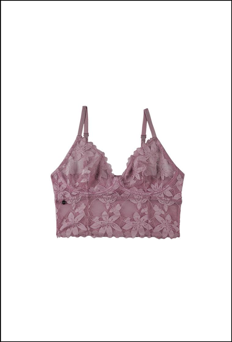 Bralette triangular Selune - Elderberry-Black Limba