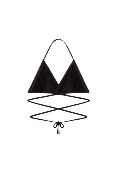 Bralette triangular multiposición Taal - Black-Black Limba