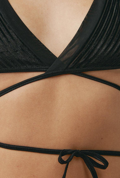 Bralette triangular multiposición Taal - Black-Black Limba