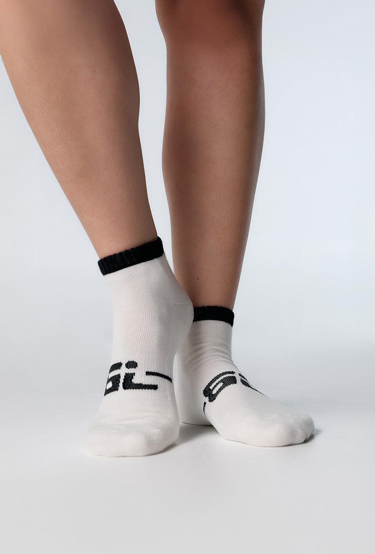 Calcetines cortos Rep - Cream-Black Limba