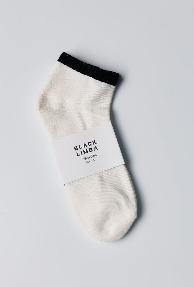 Calcetines cortos Rep - Cream-Black Limba