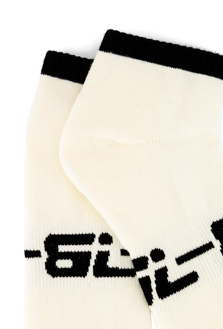 Calcetines cortos Rep - Cream-Black Limba