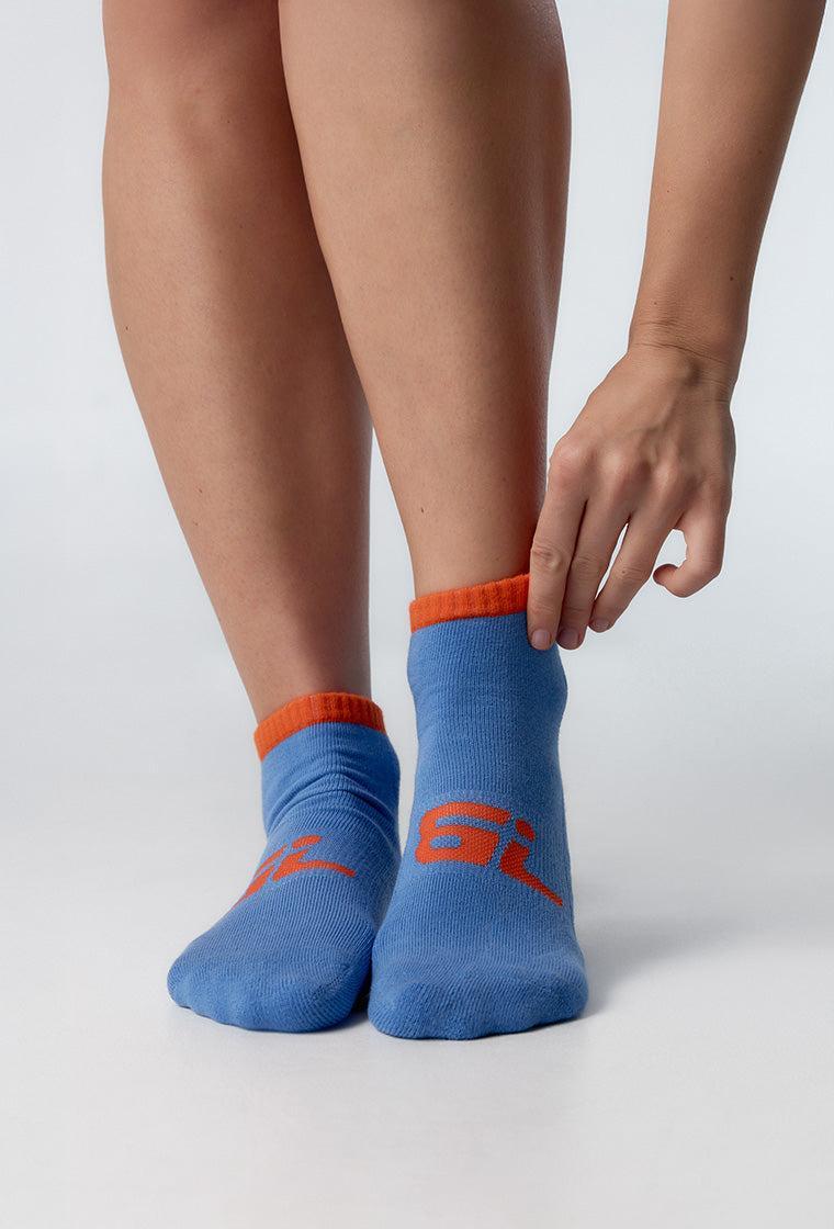 Calcetines cortos pilates Core - Blue-Black Limba