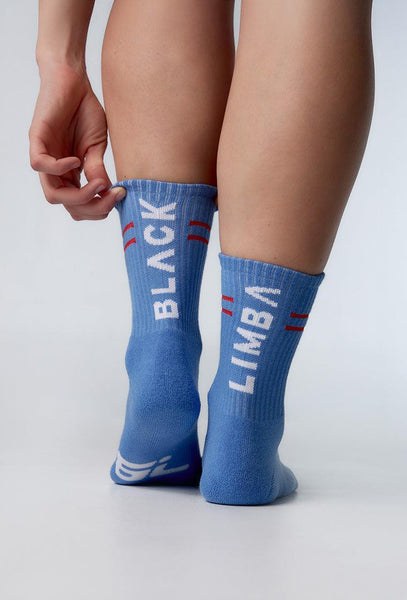 Calcetines largos Grip - Blue & Coral-Black Limba
