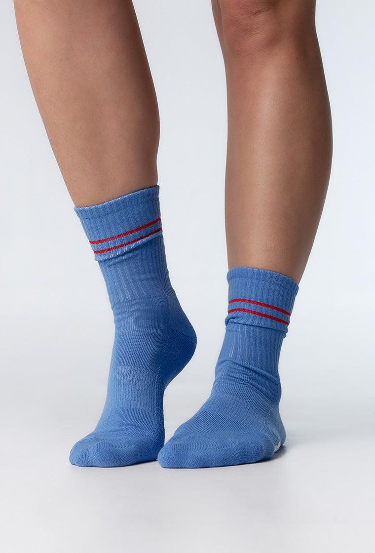 Calcetines largos Grip - Blue & Coral-Black Limba