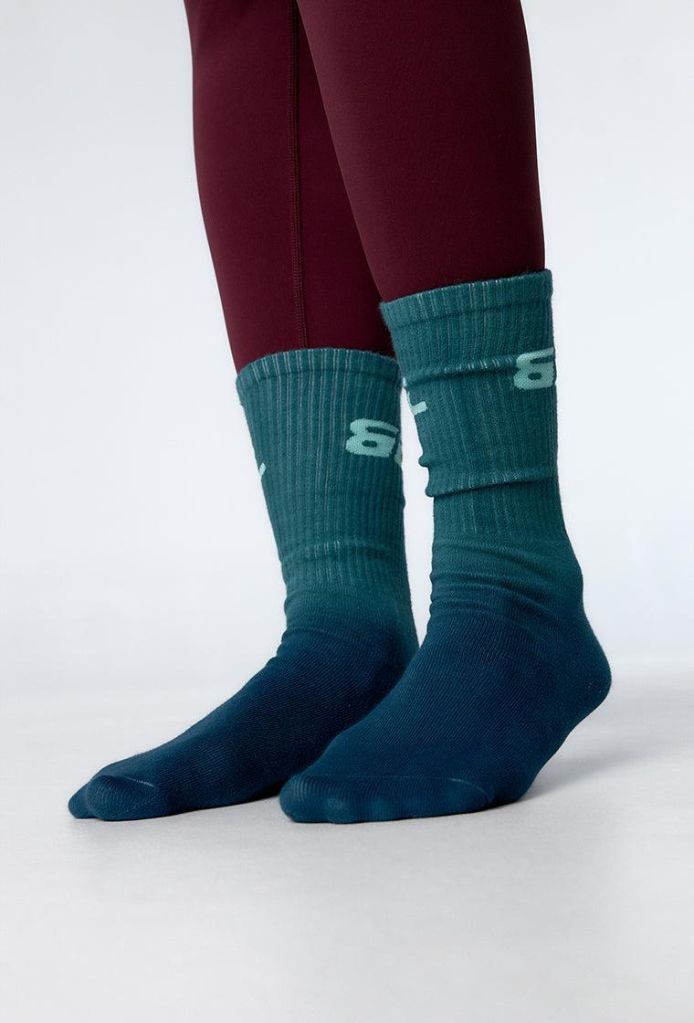 Calcetines largos Kalpa - Teal-Black Limba